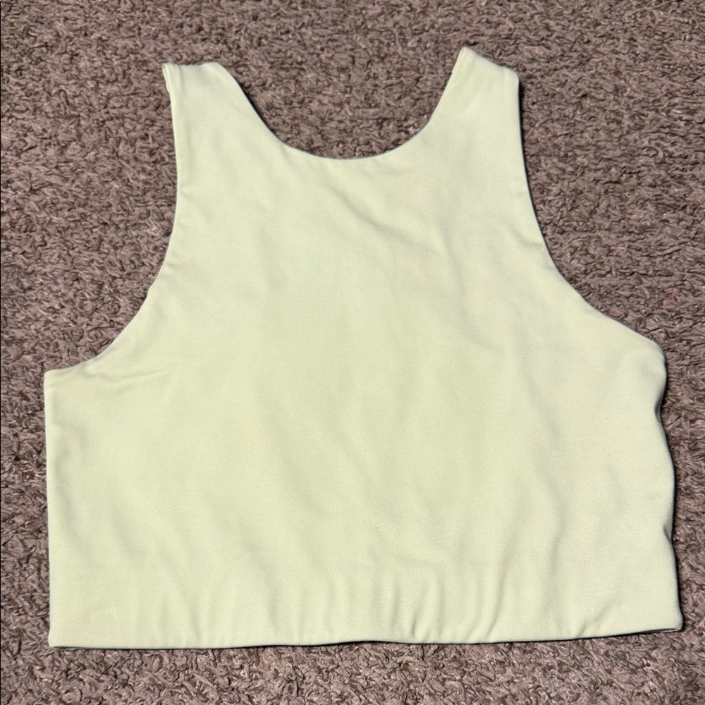 Girlfriend Collective Green Sports Bra | Size M